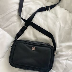 Black Lulu Lemon Crossbody Camera Bag Online Only
